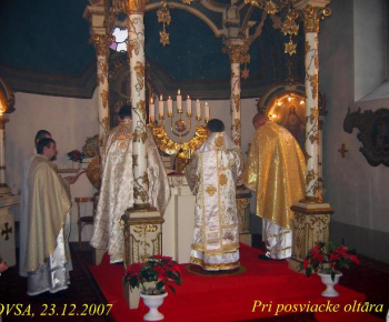 Posviacka nového oltára 23.12.2007