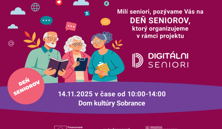 Fotka - Deň seniorov v Sobranciach - pozvánka