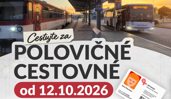 Fotka - Zníženie cestovného v regionálnych autobusoch na východe Slovenska